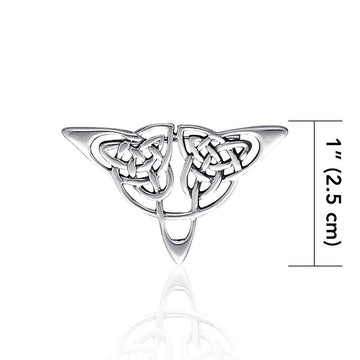 Celtic Knots Silver Brooch TBR020 - Jewelry